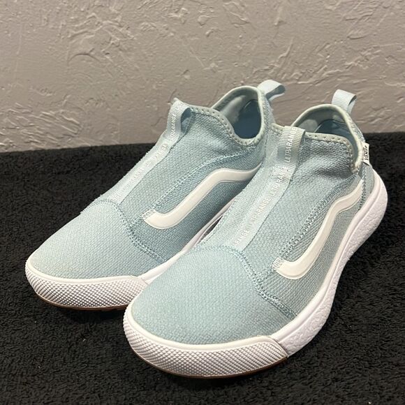 🔥🔥 VANS UltraRange Exo Sl Slip On Sneakers Women Sz 9 Winter Sky Blue - PERFEC - Picture 3 of 11